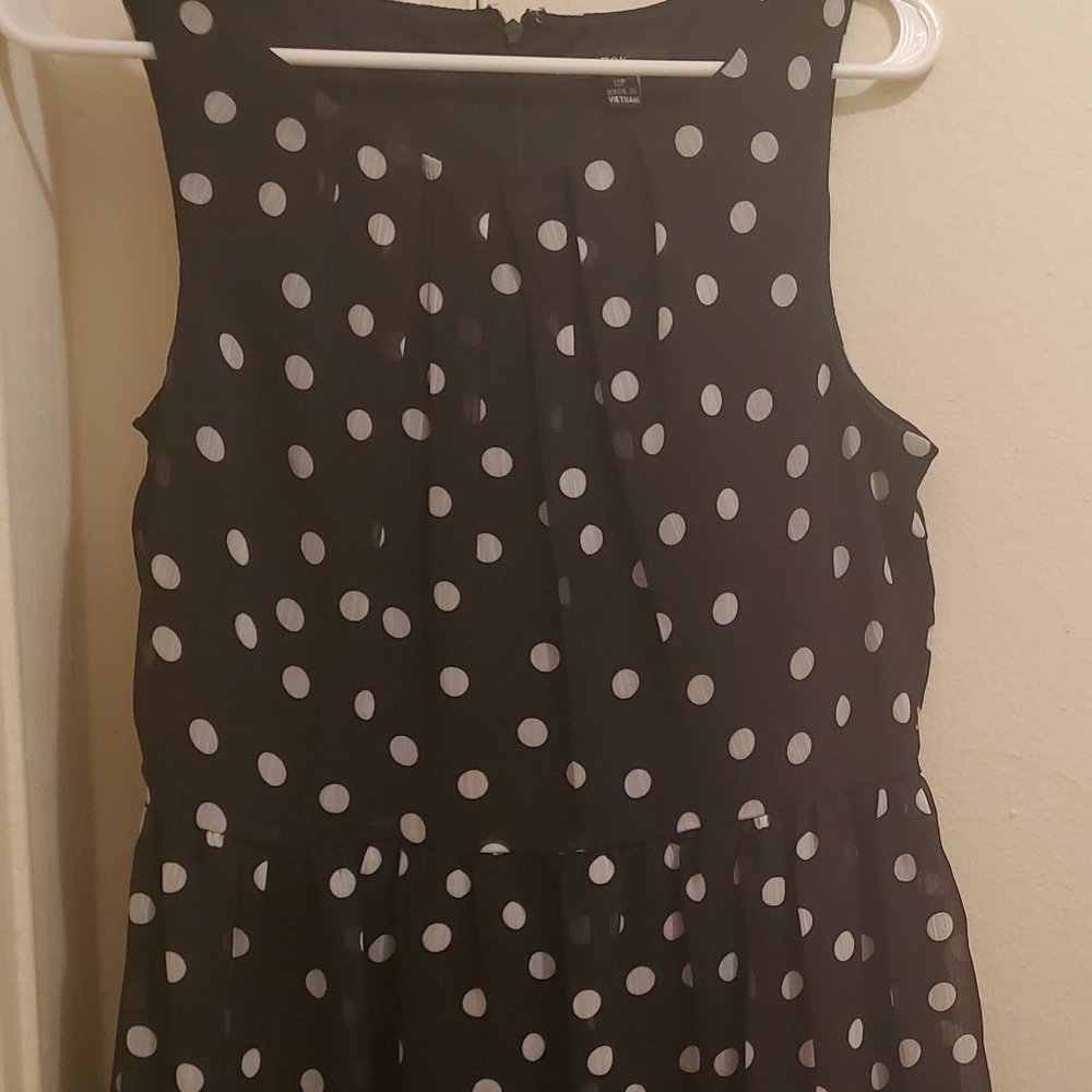 Black & White Polka Dot Dress Size 12P